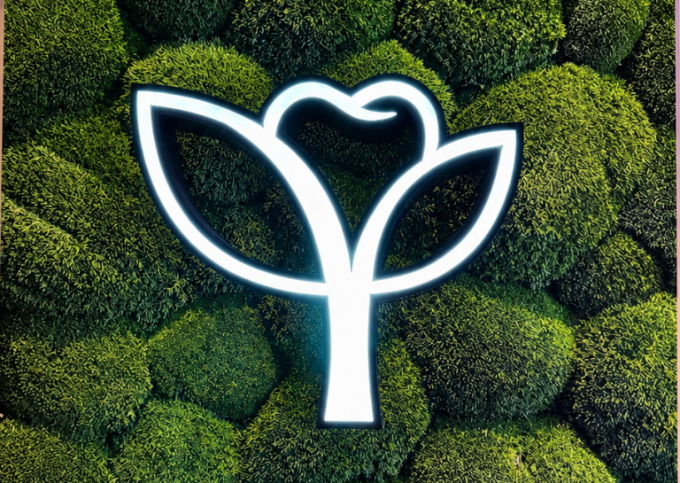 YOR Dental logo with shrubbery in the background