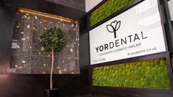 Picture of a YOR Dental sign